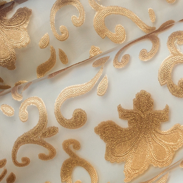 Fleur De Lis Gold on French Vanilla